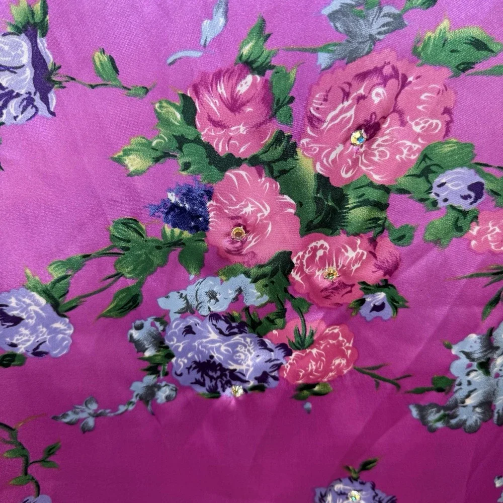 Vintage Xhilaration Y2K Satin Floral Coquette Feminine Fairy Skirt‎ Deadstock M